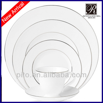 porcelain dinner set with gold rim design